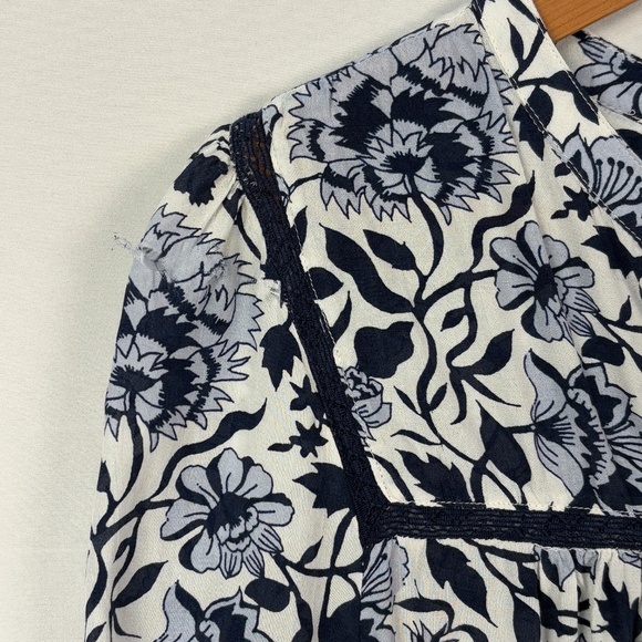 Lucky Brand Women's Boho Peasant Long Sleeve Blouse Top Sz XL Gypsy Hippie FLAW - Picture 4 of 11